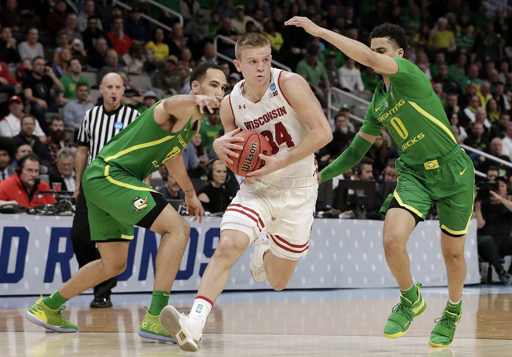 NCAA Oregon Wisconsin Basketball